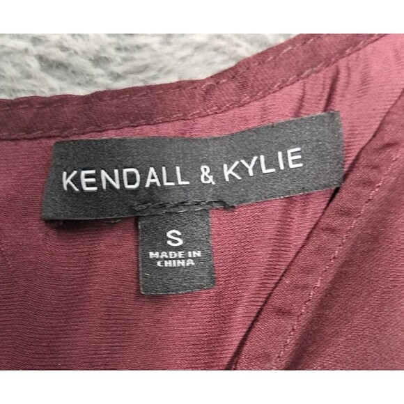 Kendall And Kylie Romper Womens Sz Small Long Sleeve Shorts Lace Hem Flowy - Picture 5 of 15